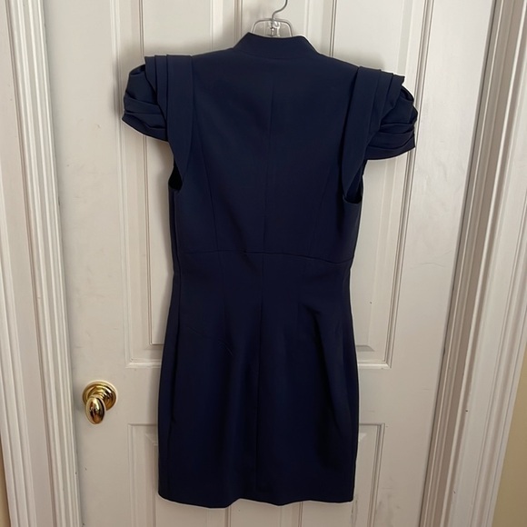 Black Halo blue dress. - Picture 4 of 10